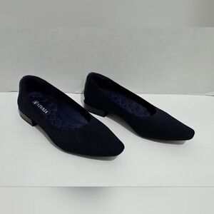 Vivaia Women’s Tracy  Dark Blue Knit Point Toe Pumps  Heel Pump  Shoe Size 5.5